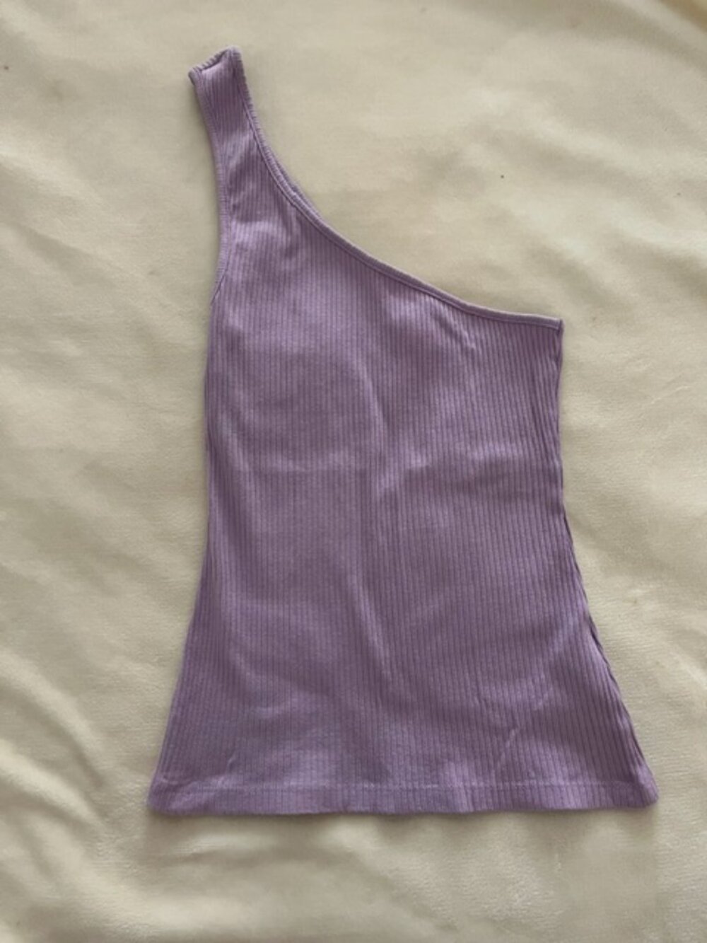 Anthropologie One Shoulder Rib Tank Size XS